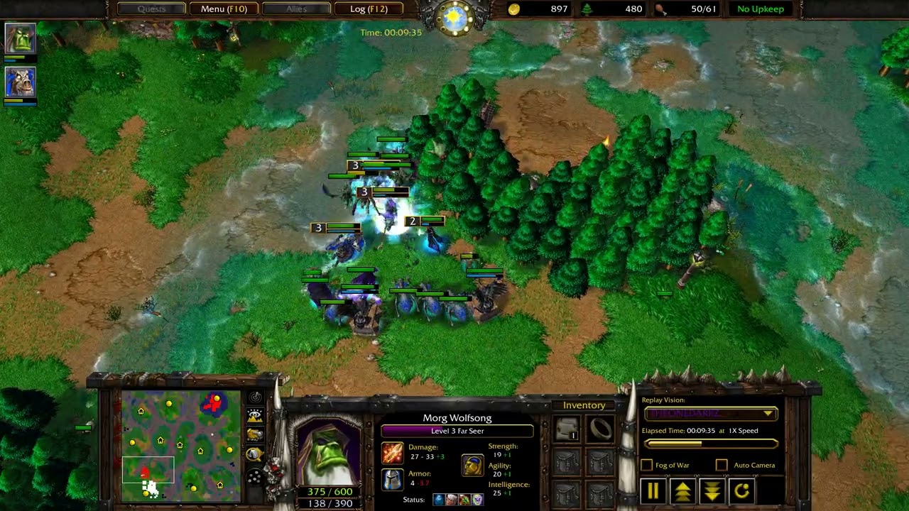 Warcraft 3: Death Knight vs Far Seer