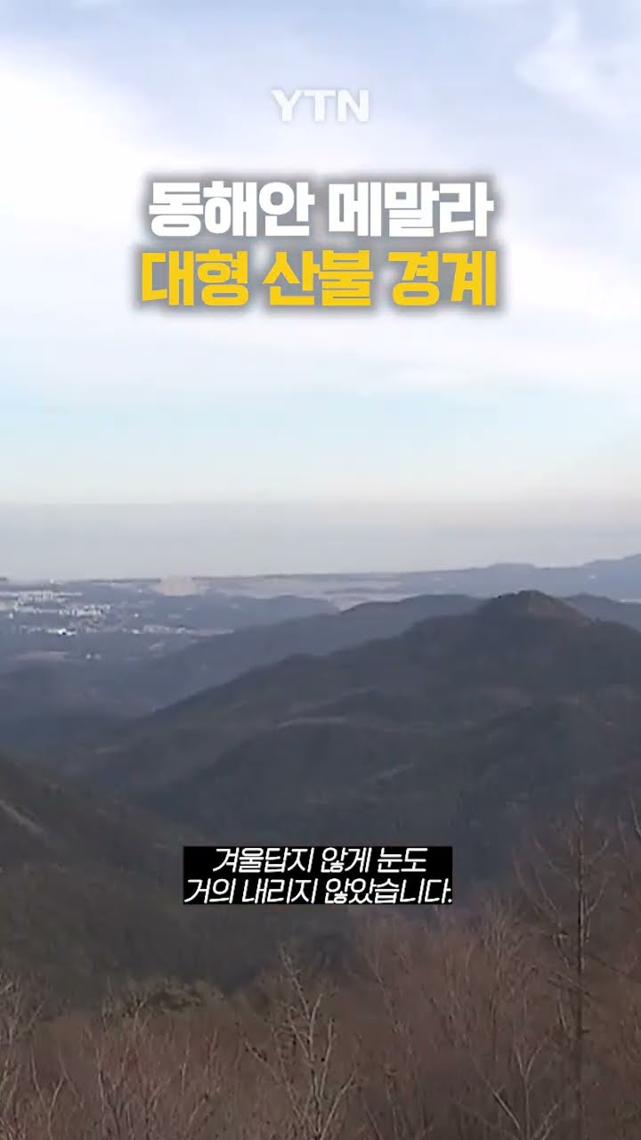 바짝 메마른 동해안 #shorts / YTN
