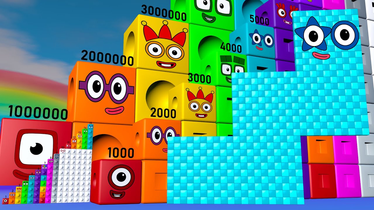 Numberblocks Puzzle Step Squad 50 500 500,000 25,000,000 MILLION ...