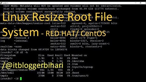 Resize your Linux root  How to Extend the Root Size or how to increase the root size #linux #resize