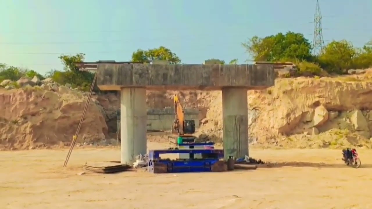 Girder loading🏗️🛣️ 