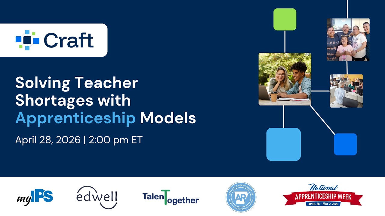 Solving Teacher Shortages with Apprenticeship Models - YouTube