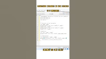 #clang #clanguage #cprogram #cprogramming | Arithmetic operation of two numbers @APRAJYACoaching