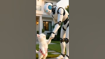 Cat Builds an Amazing Robot 🐱 |funny cat shorts #aistory #cat #chatgpt #shorts #ai kahani #robot