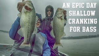 Lots of Cold Water Bass Cranking Shallow on Kentucky Lake!