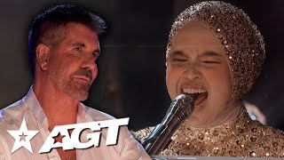 Blind Singer & Simon Cowell’s GOLDEN BUZZER Winner Putri Ariani Returns on America’s Got Talent!