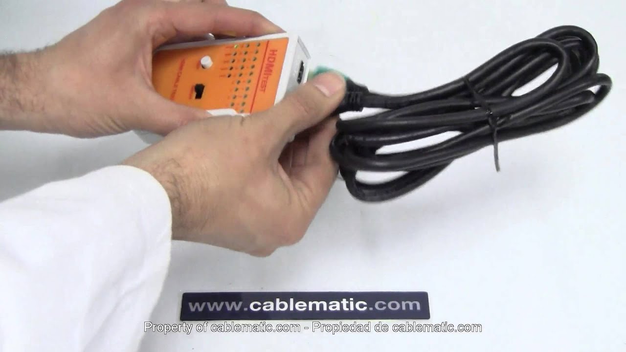 Comprobador de cables HDMI tester distribuido por CABLEMATIC ® 