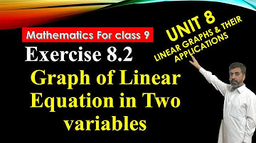 Graph for Linear equation in two variables||Mathematics for class 9|| Exercise 8.2