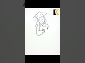 How To Draw Graduate Person Easily Graduate Graduation Graduateperson Drawingtutorial Drawing 