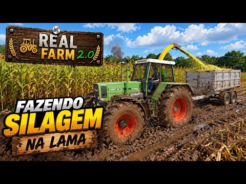 FAZENDO SILAGEM NA LAMA! 🌽🚜 | REAL FARM 2.0