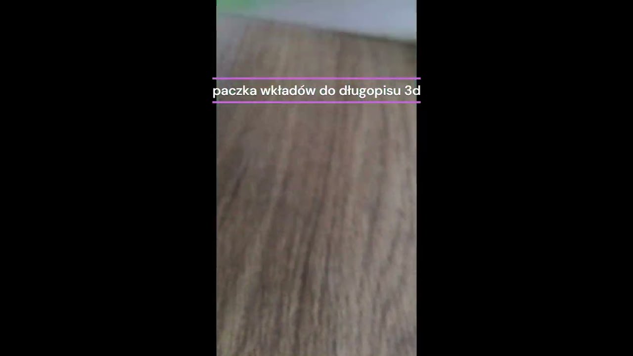 wkłady do długopisu 3d