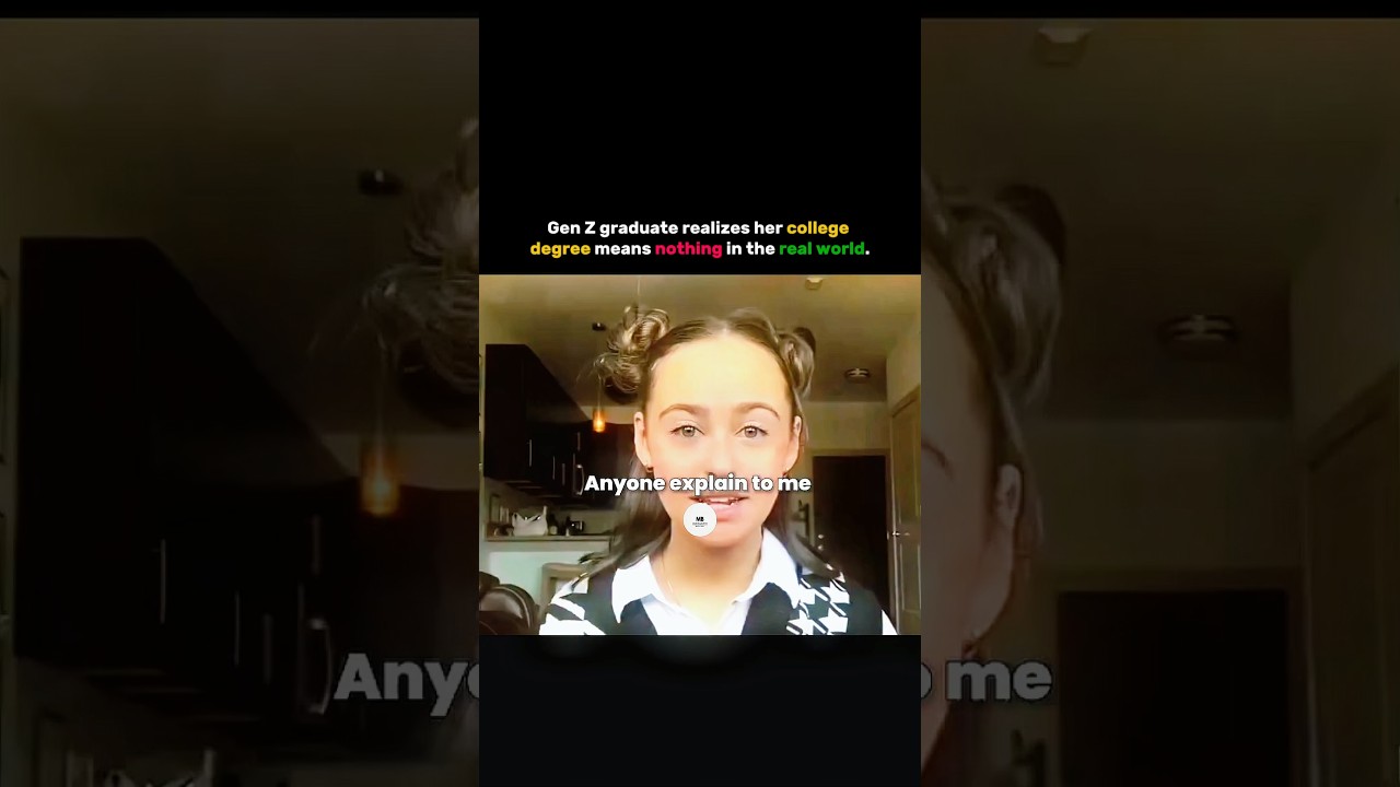 "Gen Z Graduate Learns Her College Degree Means Nothing in the Real World" 