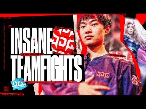 THE BEST TEAMFIGHTS YOU WILL EVER SEE - JDG VS BLG - CAEDREL