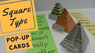 Celebrity Pop-Up Cards Tutorial - The Pyramid Shape Profile