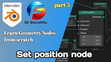 Set position node in Blender | Learn geometry nodes from scratch