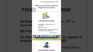 How to register for CMA in 30 sec