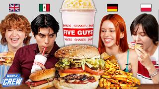 Europeans And Mexican Try Five Guys For The First Time Uk, Mexico, Germany, Poland