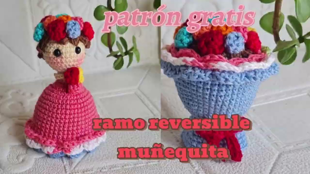 Ramo reversible | muñequita ramo 💐 | tutorial crochet 