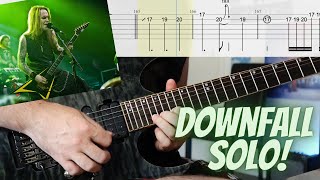 Children of Bodom - Downfall Guitar Solo (E Standard Tuning with Guitar Tabs) | Alexi Laiho