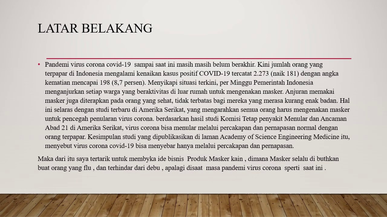 Proses bisnis yang cocok di masa pandemi covid-19 (UTS Kewirausahaan