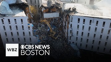 Firefighters begin demolishing building near UMass Amherst campus after fire