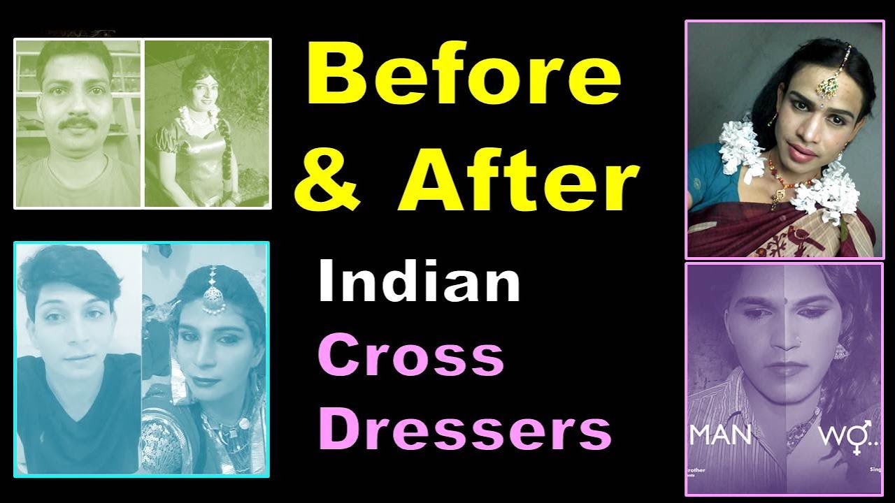 Before & After Indian Crossdressers || Boy to Girl Makup || Men in Saree || Crossdressing in Saree