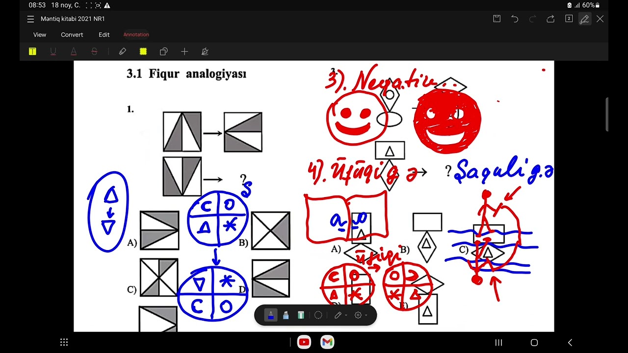 Fiqur analogiyası (1-50) ev tapşırıqlarının izahı