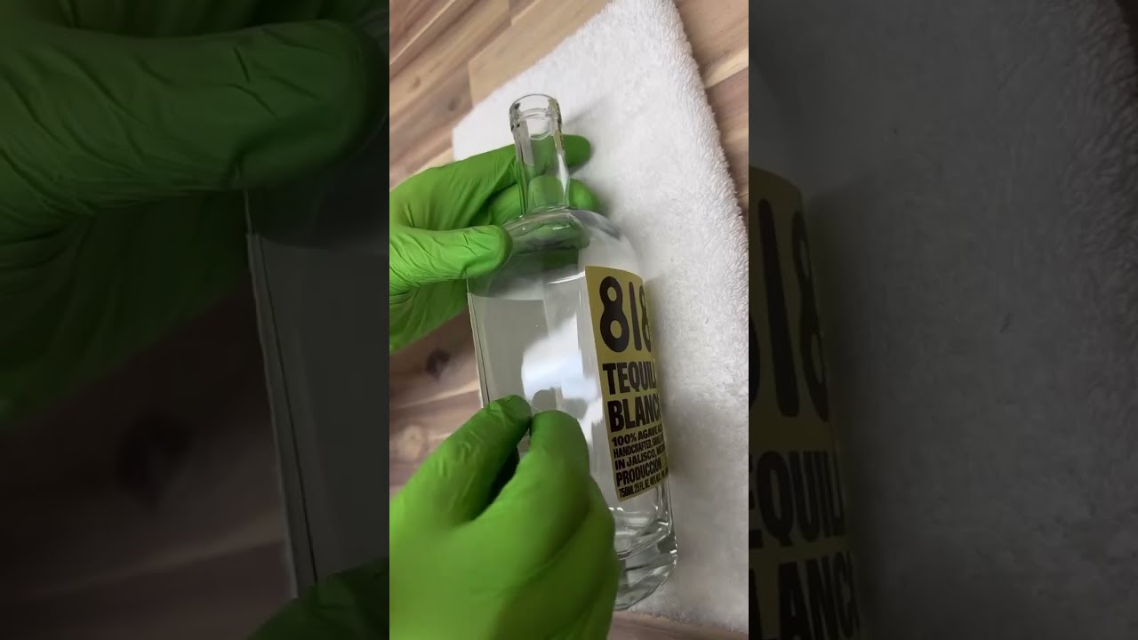 How to make a bong out of an empty liquor bottle with the drillee DIY kit 🍾🌿💨♻️