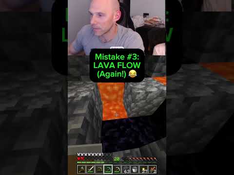 Teach a Dad to Minecraft: Rookie mistakes with Lava