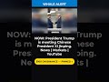 💰Trump meets Chinese President Xi Jinping amid market concerns #shorts #fyp #politics