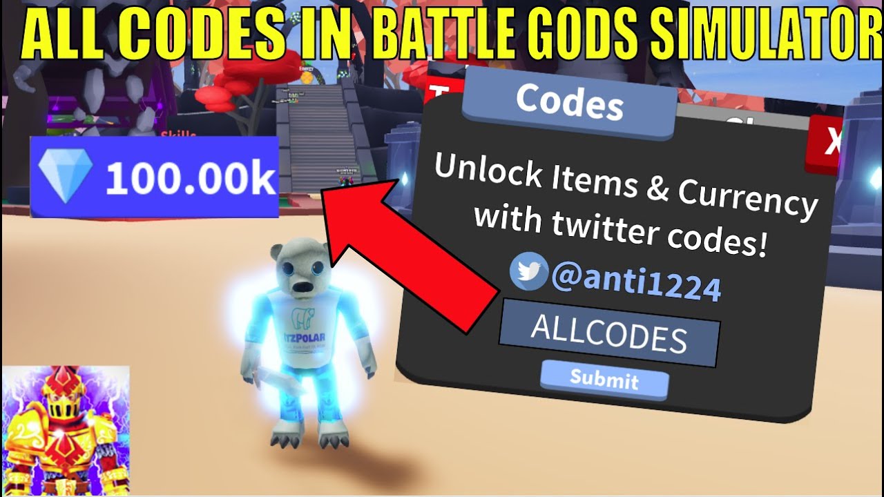 Battle Gods Simulator Roblox Codes