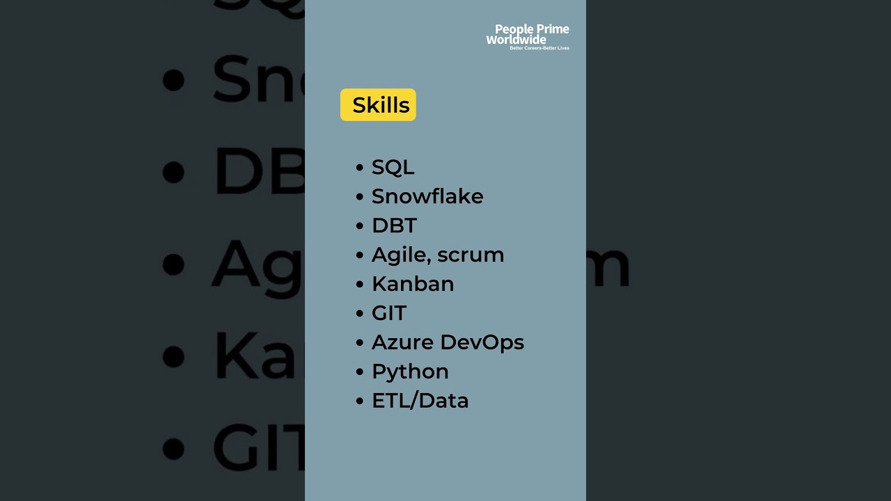 Data Jobs: Lead Data Engineer Wanted! | People Prime Data Jobs