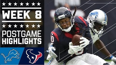 Lions vs. Texans | NFL Week 8 Game Highlights