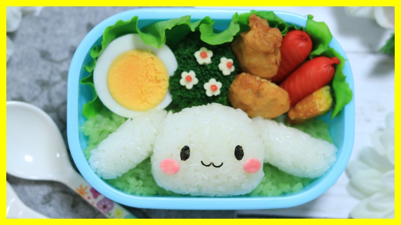 シナモロール の お弁当 キャラ弁 サンリオ How To Make Japanese Cute Bento Of Cinnamoroll Youtube