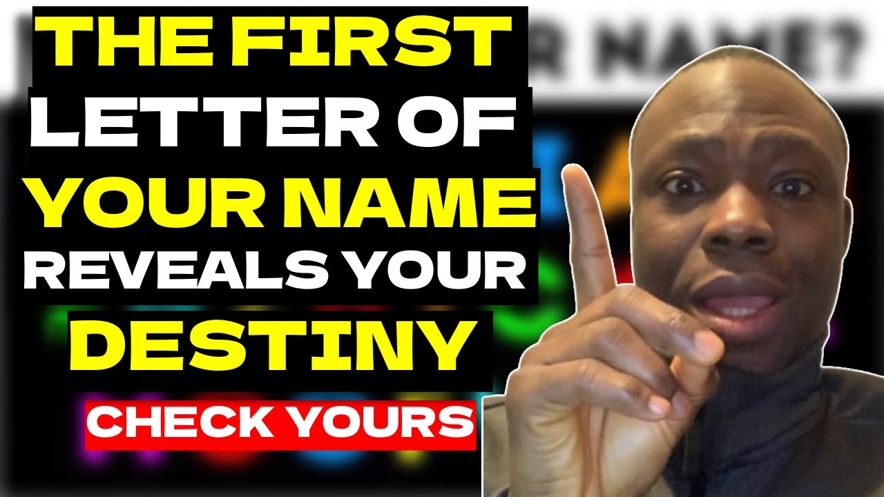 What the FIRST Letter of Your Name Means WILL SURPRISE You - YouTube