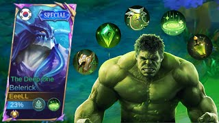 BELERICK HULK BUILD 100% UNKILLABLE‼️Badan keras, Regen deras, Damage beringas.