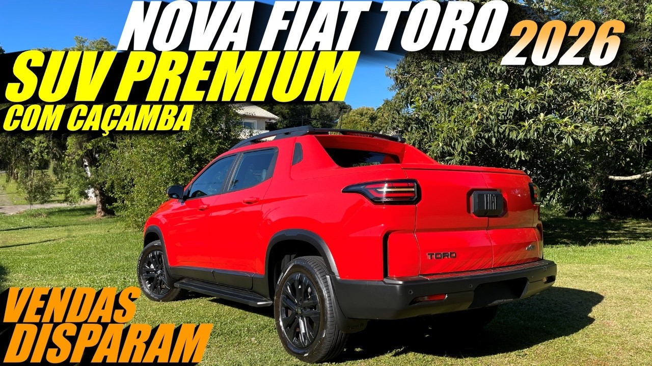 NOVA FIAT TORO ULTRA 2026 SUV PREMIUM COM CAÇAMBA! NOVOS PREÇOS e detalhes da Picape mais vendida BR