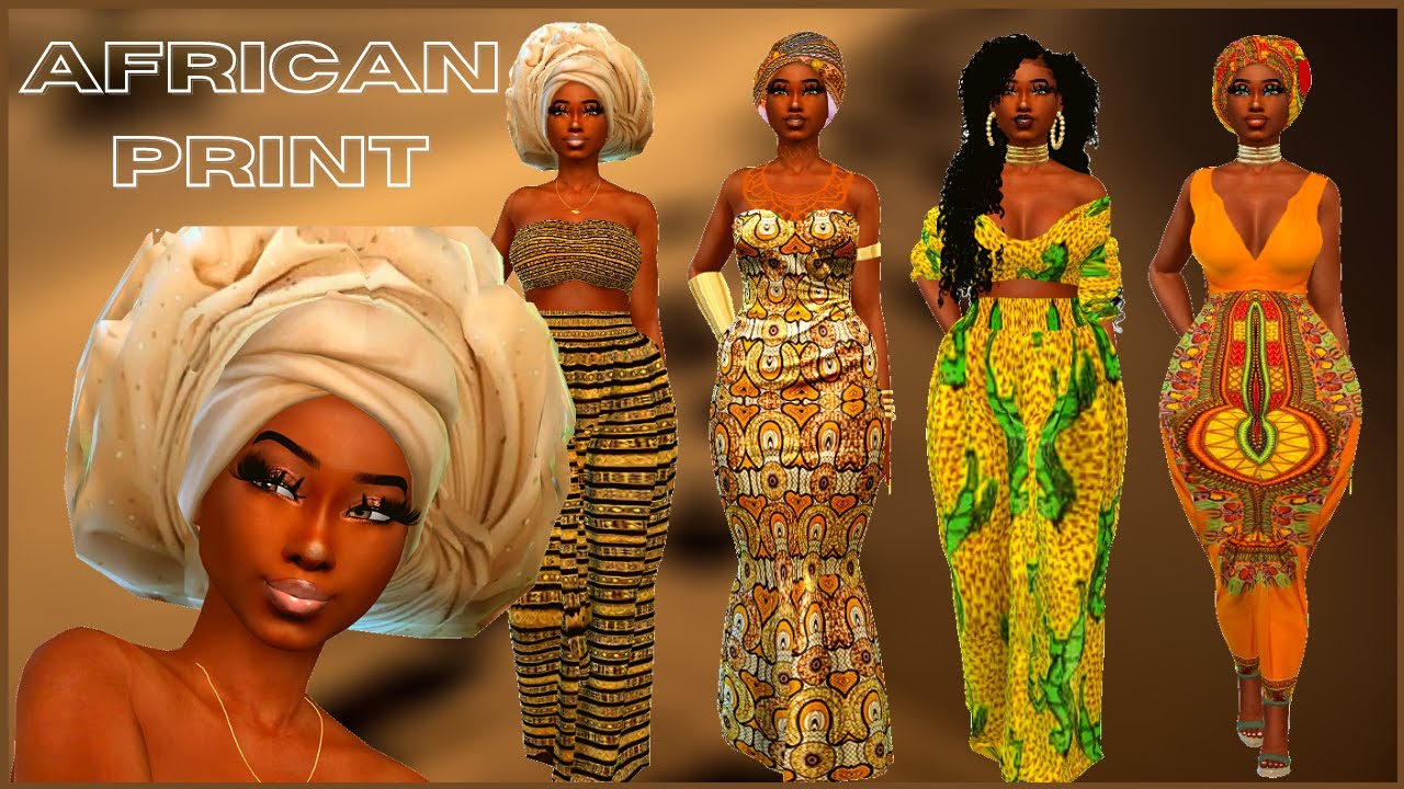Sims 4 CC African Clothes