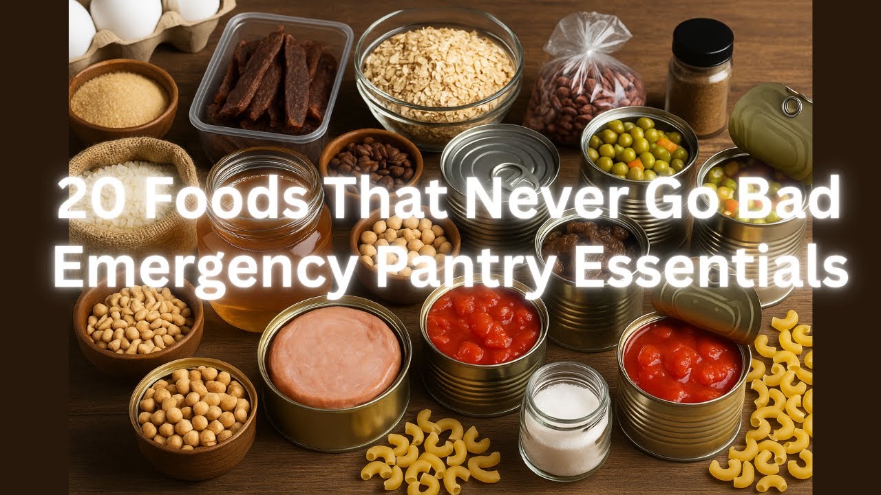 20 Foods That Never Go Bad | Emergency Pantry Essentials Everyone