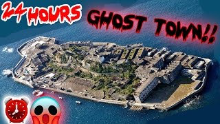(SATANIC) 24 HOUR OVERNIGHT CHALLENGE \/\/ ABANDONED GHOST TOWN! REAL HAUNTED GHOST TOWN ⏰