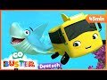 Die kleine Hai Familie | Kinderlieder und Cartoons | Go Buster | Moonbug Kids Deutsch