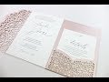 How to Assemble Pocket Wedding invitations