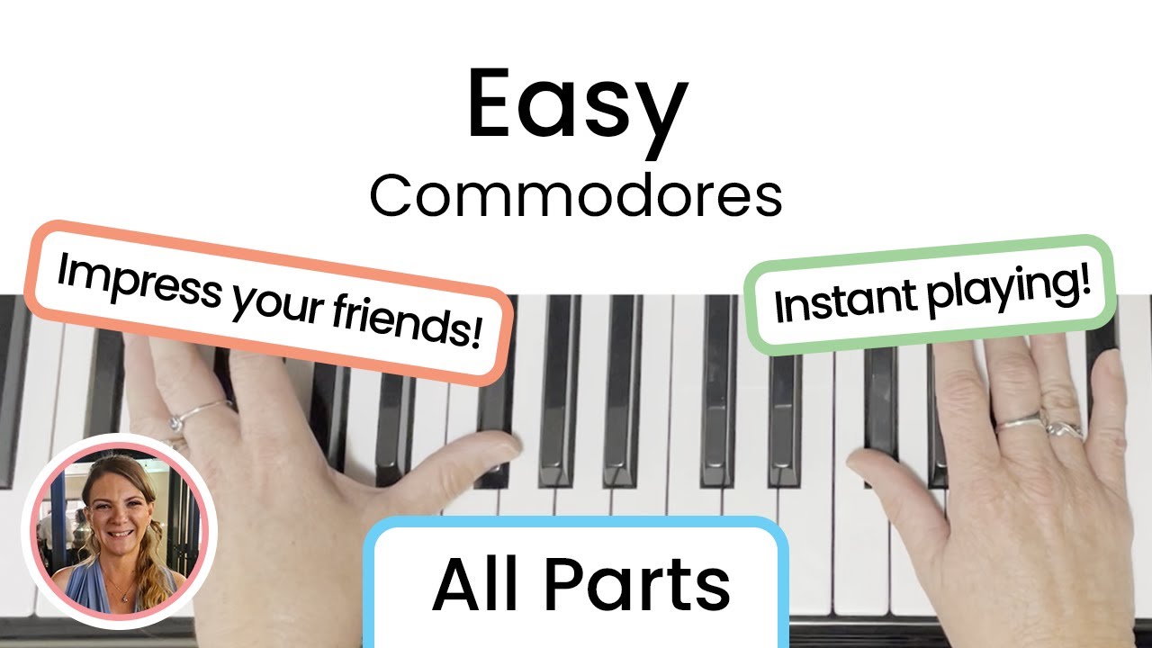 How to play Easy - Commodores | EASY Piano Tutorial!!