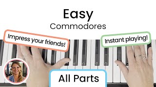 Famous How to play Easy - Commodores | EASY Piano Tutorial!! Wealth