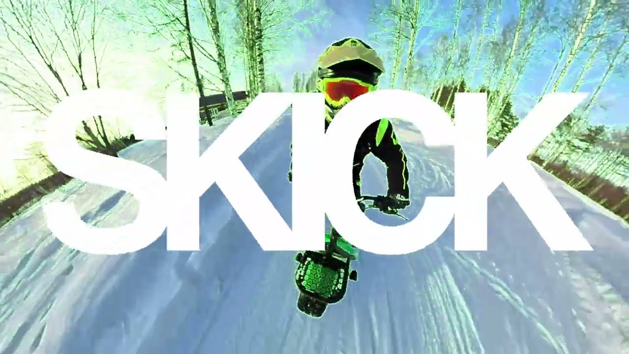 Skick Electric Utility Scooter doing SnowCross