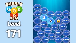Bubble word jam level 171 walkthrough solution 