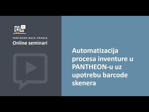 Webinar Automatizacija procesa inventure u PANTHEON-u uz upotrebu barcode skenera
