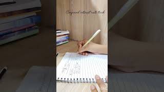 “CI Questions Ab 10 Sec Me Solve 🔥 | Best Percentage Trick"#compoundinterest#math@studywithchimmi