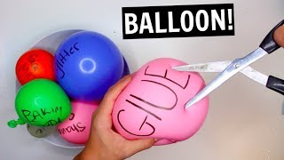 MAKING SLIME WITH BALLOONS! SLIME BALLOON TUTORIAL COMPILATION! Balloon Slime Challenge!