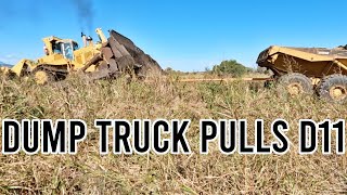 Dump Truck Recovers Bogged D11 Bulldozer | Cat D11 | Vlog 270